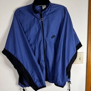Nike Windbreaker Jacket Men's Full Zip‎ Royal Blue Mesh Lightweight Casual Med